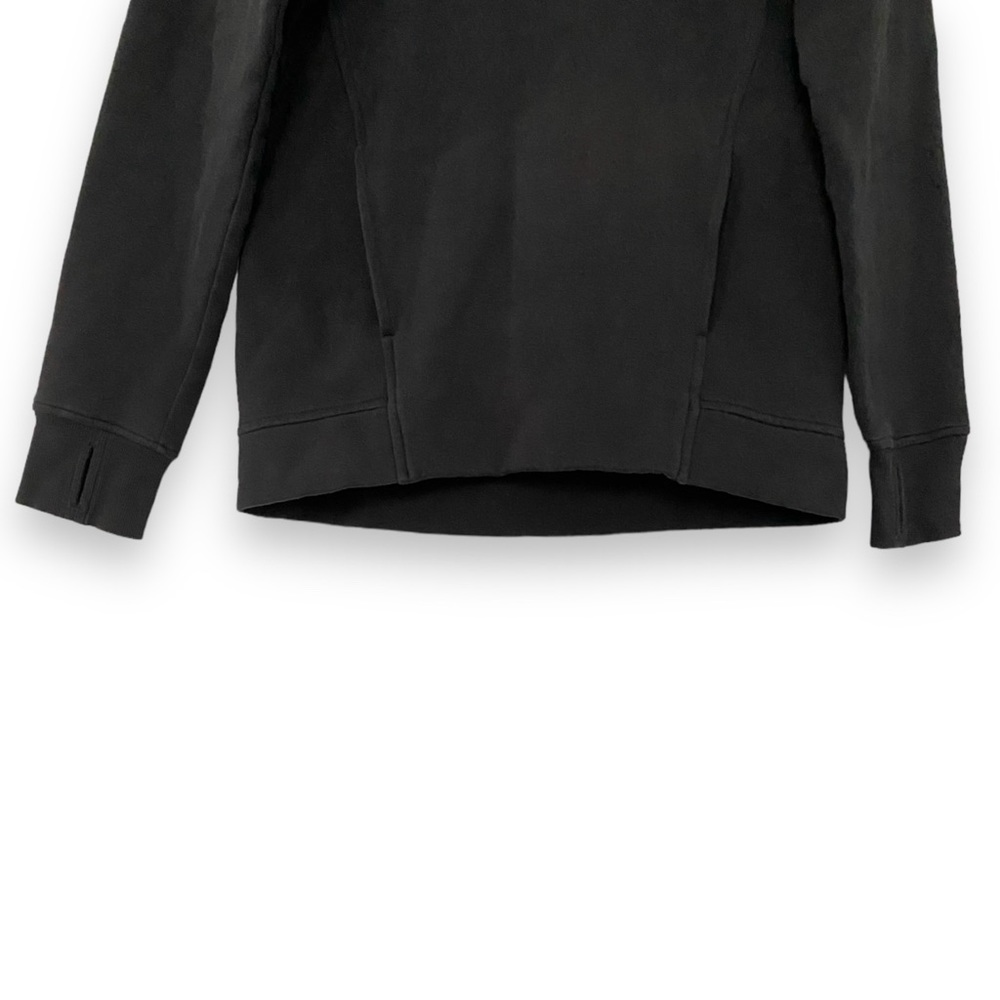 Lululemon Fleece Please Sweatshirt Pullover Hoodie in Black Size 2 - Picture 6 of 14